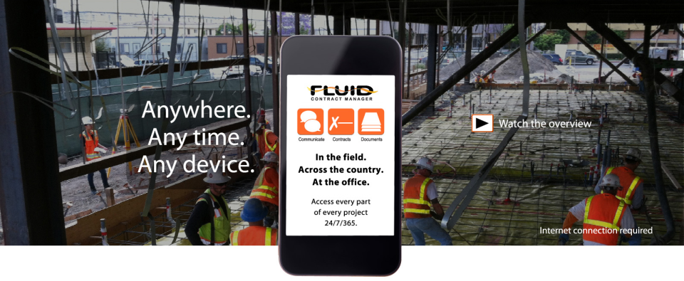 screenshot of Fluid Contract Manager